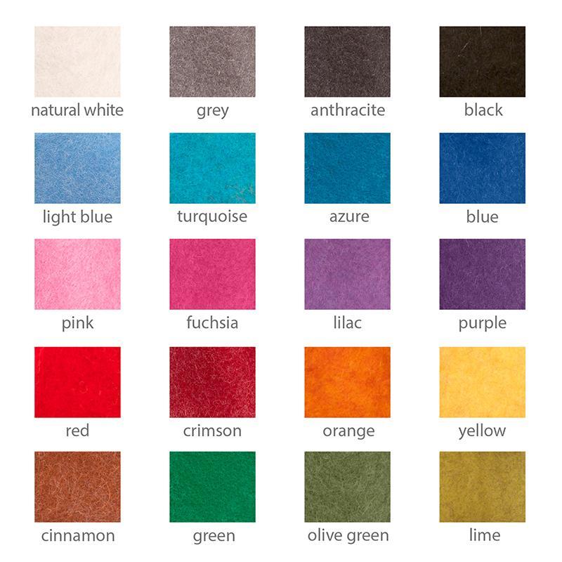 Wool Color Chart