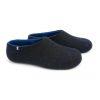 Gents slippers, DUAL BLACK blue by Wooppers -c