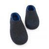 Gents slippers, DUAL BLACK blue by Wooppers -d