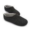 Most comfortable slippers, DUAL BLACK white, by Wooppers -b