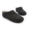 Most comfortable slippers, DUAL BLACK white, by Wooppers -e