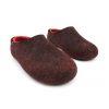 DUAL BLACK red slippers by Wooppers -e