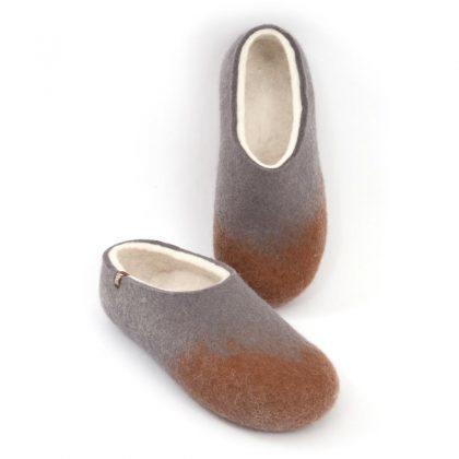 Felt slippers for men in three colors, AMIGOS collection by Wooppers -b