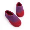 Ladies slippers in purple and red / AMIGOS collection -c
