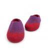 Ladies slippers in purple and red / AMIGOS collection -e