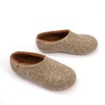 Comfort slippers brown DUAL Natural collection by Wooppers -b