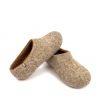 Comfort slippers brown DUAL Natural collection by Wooppers -c