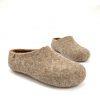 Comfort slippers brown DUAL Natural collection by Wooppers -e