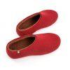 Womens house slippers red-brown, DUAL RED collection by Wooppers -b