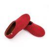 Womens house slippers red-brown, DUAL RED collection by Wooppers -c