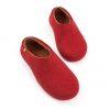 Womens house slippers red-brown, DUAL RED collection by Wooppers -e