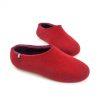Womens winter slippers in red-purple, DUAL RED collection by Wooppers -b
