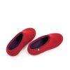Womens winter slippers in red-purple, DUAL RED collection by Wooppers -d