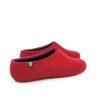 Womens winter slippers in red-purple, DUAL RED collection by Wooppers -e