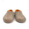Mens house shoes orange DUAL Natural collection by Wooppers -e