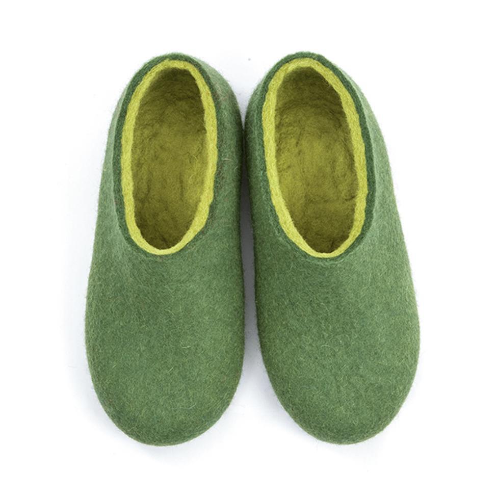 Shoe slippers DUAL OLIVE GREEN lime