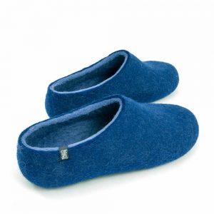 Blue women's slippers, DUAL Blue collection by Wooppers -b