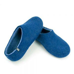 Blue women's slippers, DUAL Blue collection by Wooppers -c