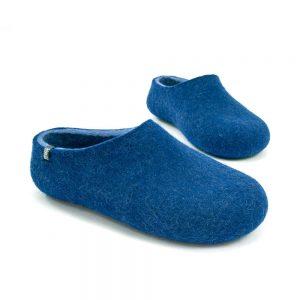 Blue women's slippers, DUAL Blue collection by Wooppers -e