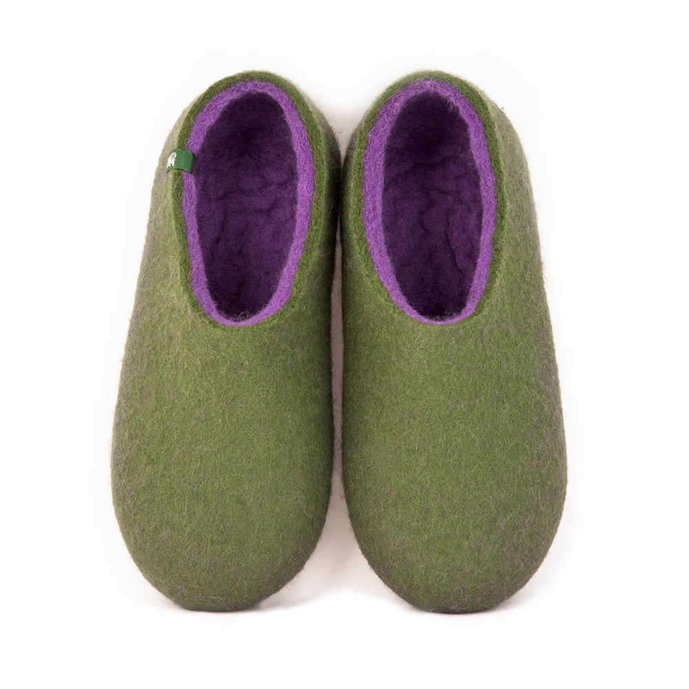 Shoe slippers DUAL OLIVE GREEN lilac Women's Slippers, Women's Slippers, DUAL OLIVE GREEN