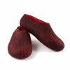 Women's house slippers DUAL Black red by Wooppers -d