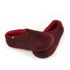 Women's house slippers DUAL Black red by Wooppers -g