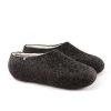 Black white slippers DUAL Black collection by Wooppers -c