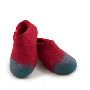 Wooppers clog slippers in blue and red / AMIGOS collection -b