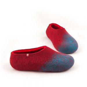 Wooppers clog slippers in blue and red / AMIGOS collection -g