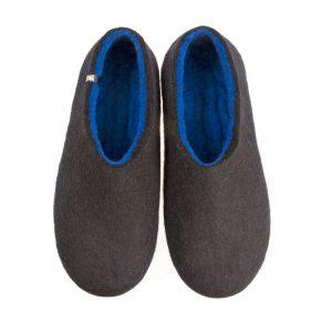 Men's black slippers, DUA