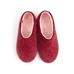 House clogs BLISS dark red by Wooppers slippers