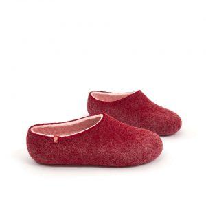 House clogs BLISS dark red by Wooppers slippers b