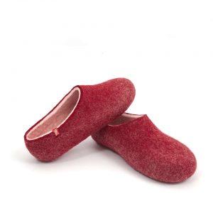 House clogs BLISS dark red by Wooppers slippers c