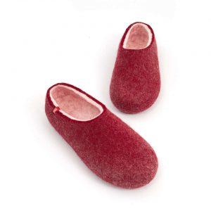 House clogs BLISS dark red by Wooppers slippers d