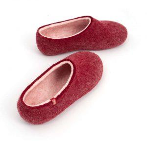 House clogs BLISS dark red by Wooppers slippers e