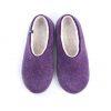 Purple Felt Wool Slippers by Wooppers - BLISS collection