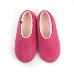 Ροζ BLISS γυναικείες χειμερινές παντόφλες της Wooppers