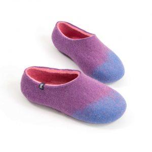 Women's wool slippers sky blue, lilac, pink from the AMIGOS Wooppers collection b