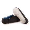felt slippers by Wooppers DUAL BLACK sky blue, men's slippers-b
