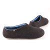 felt slippers by Wooppers DUAL BLACK sky blue, men's slippers-c