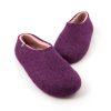 Ladies slippers aubergine purple from the new Dual Purple Wooppers collection -f