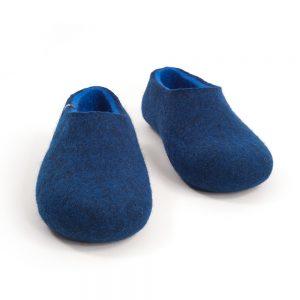 Wooppers blue slippers for men with sky blue interior