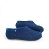 Wooppers blue slippers for men with sky blue interior