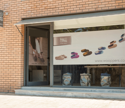 the new studio shop of Wooppers slippers