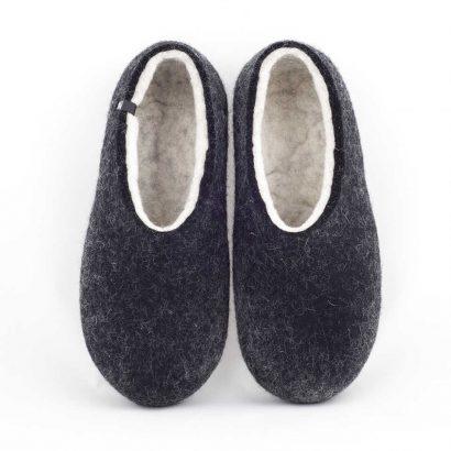 Most comfortable slippers, DUAL BLACK white, by Wooppers -a