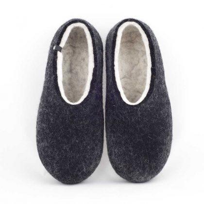 Most comfortable slippers, DUAL BLACK white, by Wooppers -a