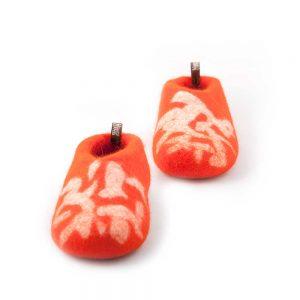 children's slippers BITS orange by Wooppers b