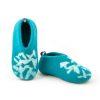non slip slippers BITS blue turquoise by Wooppers f