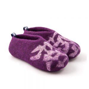 Slippers for kids BITS purple by Wooppers felted slippers d