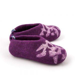 Slippers for kids BITS purple by Wooppers felted slippers f